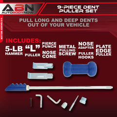 ABN nose adapter for precise dent pulling on sheet metal panels
