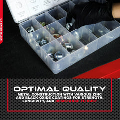 ABN clear storage case with 17 compartments for organization