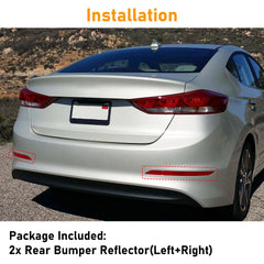 Abodvu Elantra rear reflector ABS housing detail, sun-resistant design
