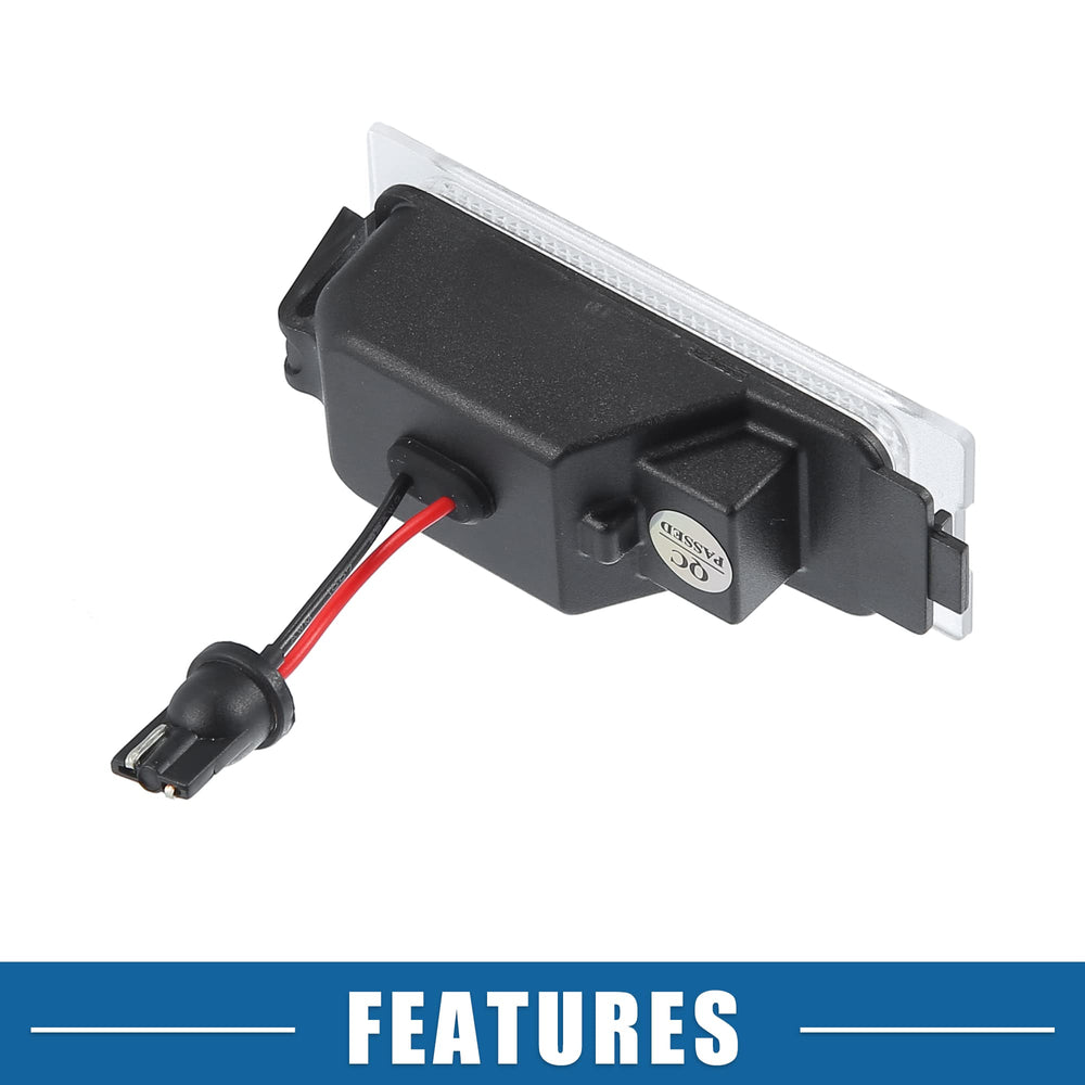 A ABSOPRO set of 2 license plate lights for a balanced rear lighting upgrade.