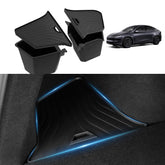 Abystar trunk storage bins with lids fit the 2026 Model Y Juniper for organized cargo.