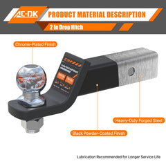 AC-DK chrome ball close-up highlights durability and fit