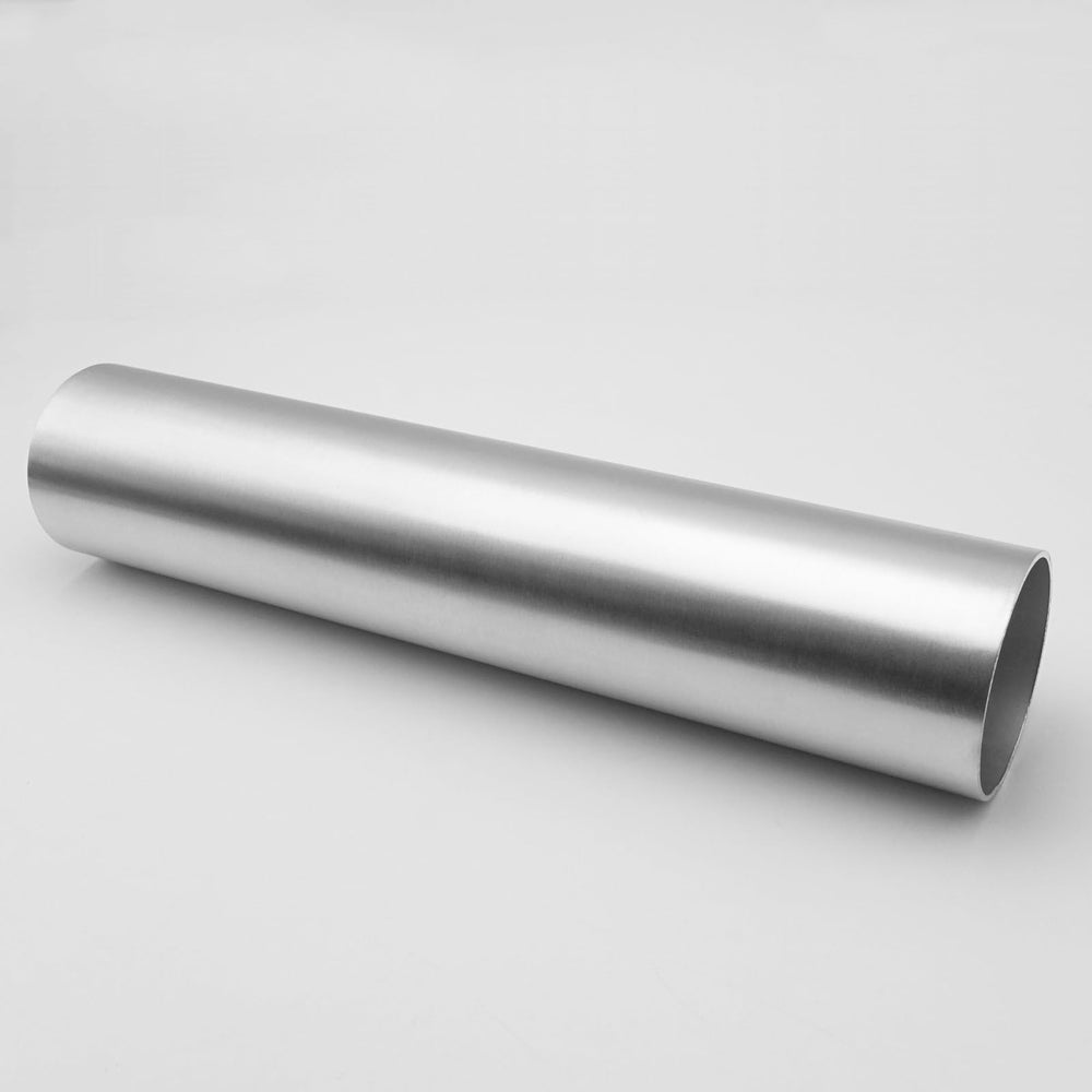 AC PERFORMANCE 2.5-inch OD straight intercooler pipe, front view, smooth airflow potential