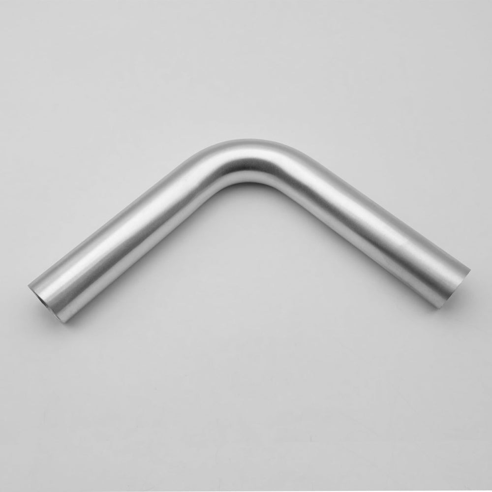 AC PERFORMANCE brushed finish aluminum elbow highlighting strength and heat resistance.