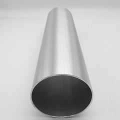 AC PERFORMANCE brushed-finish pipe, top view highlighting precise diameter and edges.
