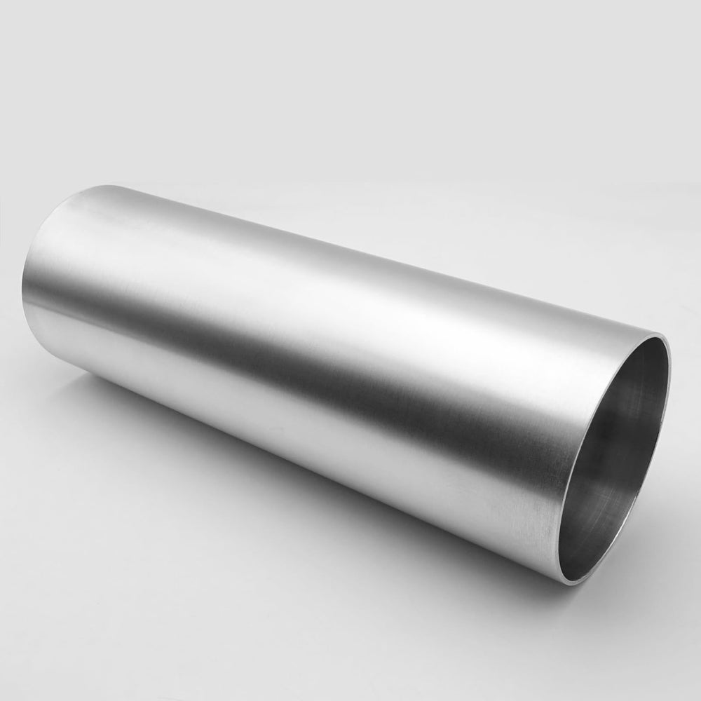 AC PERFORMANCE straight intercooler pipe in brushed finish for easy fit in custom builds