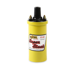 ACCEL ACC 8140 yellow coil packaging ready for vehicle fitment