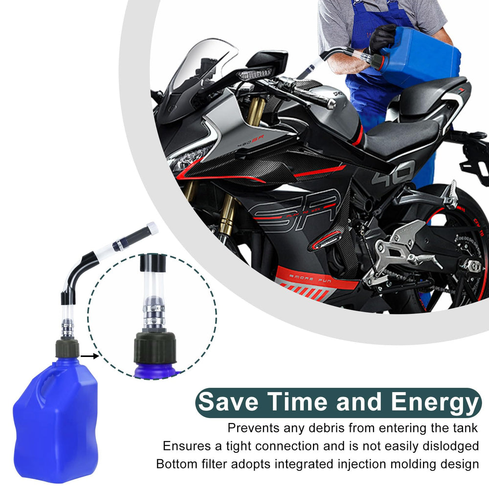 AccEncyc three-pack hose kit shows secure, leak-free connection for racing cans
