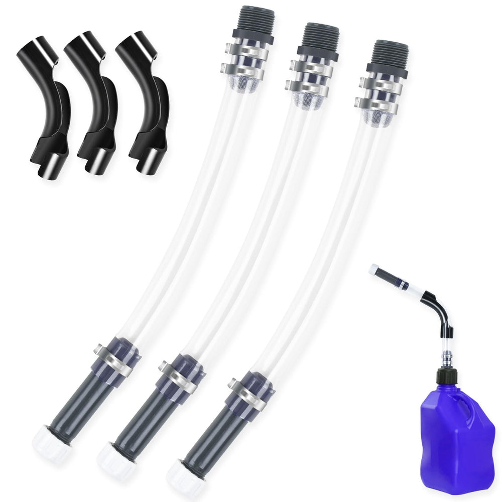 AccEncyc gas can hose kit with transparent tube for easy fuel level monitoring