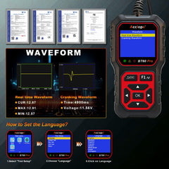Acclope BT60 PRO starter lithium compatibility supports LFP and more.