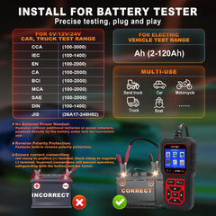 Acclope BT60 PRO waveform analysis reveals charging and cranking patterns.