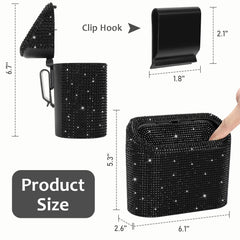 Accmor sparkling rhinestone holder adds fashion and organization to the cabin.