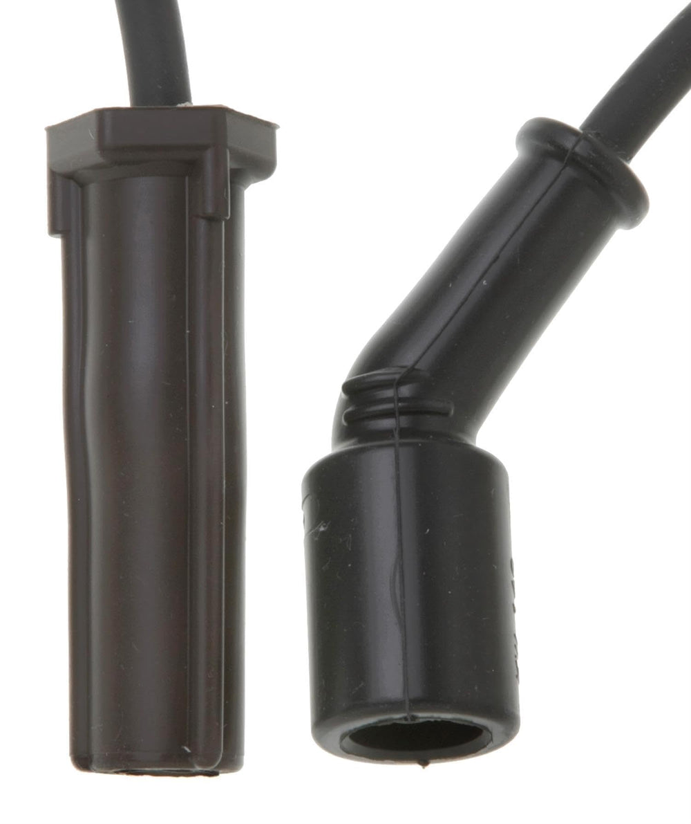 ACDelco 9748HH spark plug wire set, components inside, durable high-temp silicone insulation for long-lasting performance