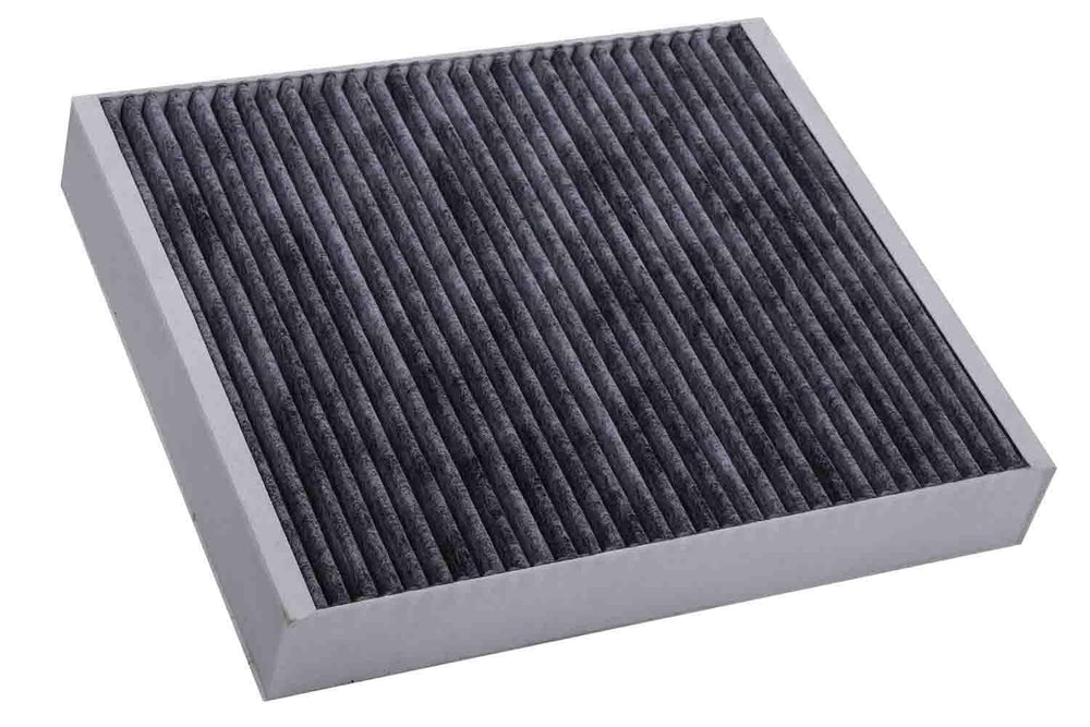 ACDelco CF197 cabin air filter front view showing long non-woven media for airflow