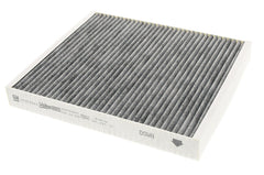 ACDelco CF184 cabin air filter close-up showing multi-layer media for efficient filtration.
