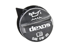 ACDelco FC256 engine oil filler cap, top view, shows precise GM OE fit for reliable sealing.