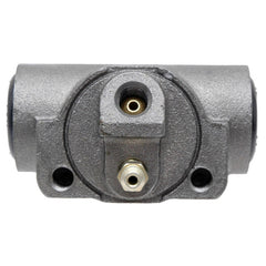 ACDelco Gold 18E1034 rear drum brake wheel cylinder side view, rugged cast iron and aluminum build.