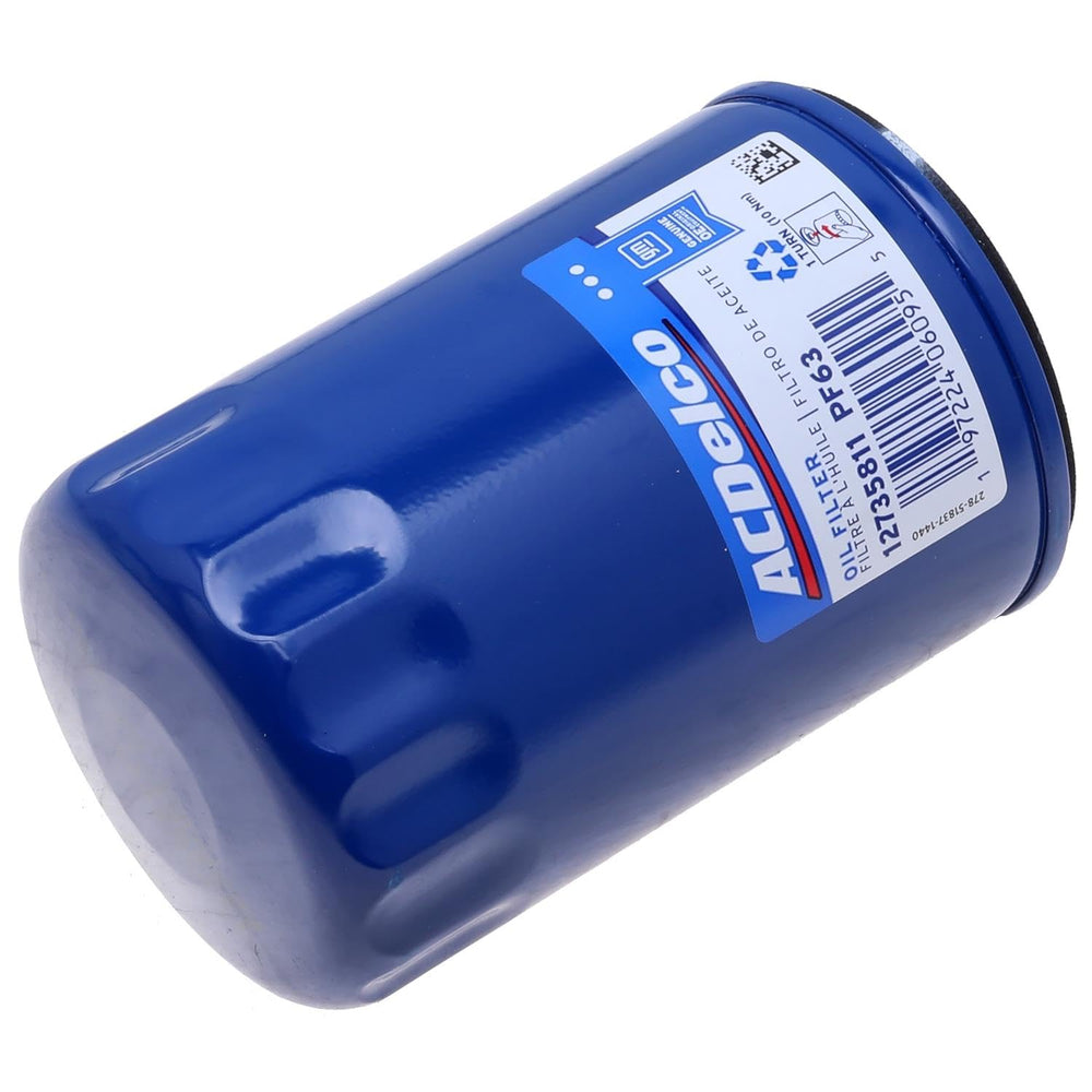 ACDelco PF63F oil filter packaging with GM-backed quality and compatibility