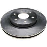 ACDelco Silver front rotor 18A2497A, angle view, enhanced heat dissipation for steady braking