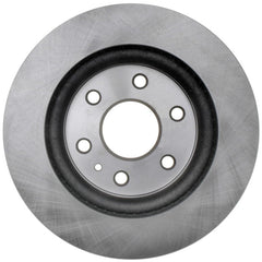 ACDelco Silver front rotor 18A2497A, detailed vane view, supports longer brake pad life