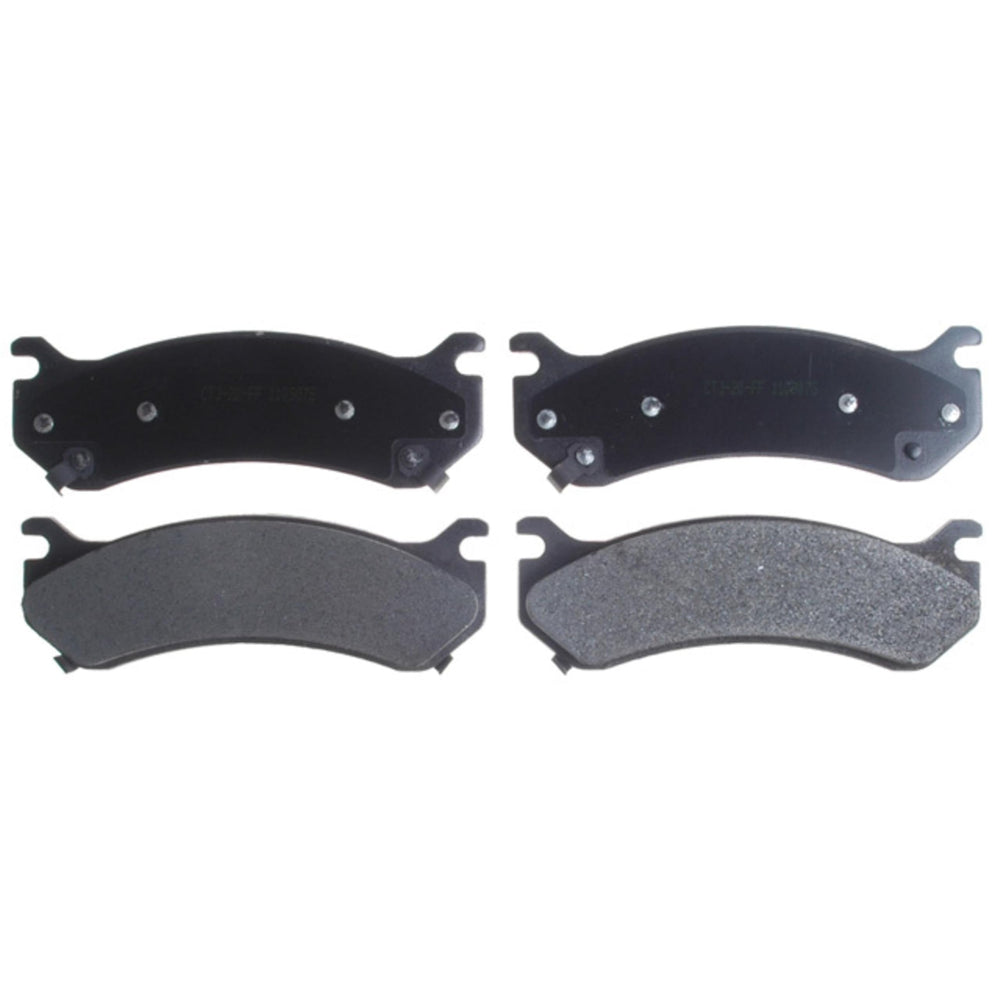 ACDelco Silver rear brake pad set 14D785MH for smooth braking and low dust.
