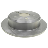 ACDelco Silver rear brake rotor 18A2465A with balanced surface for smoother braking.