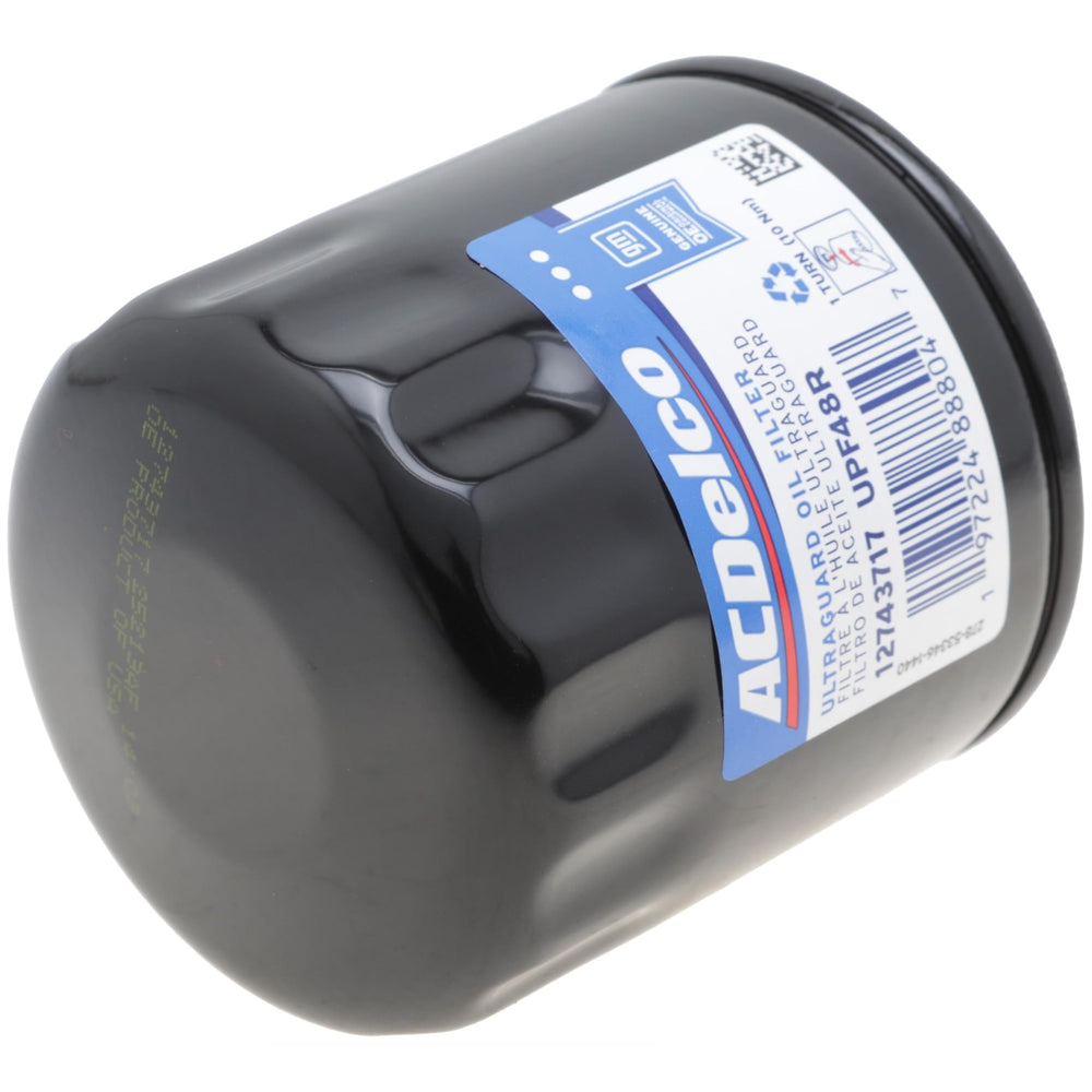 ACDelco UPF48R oil filter OEM-design engineering for GM vehicles.