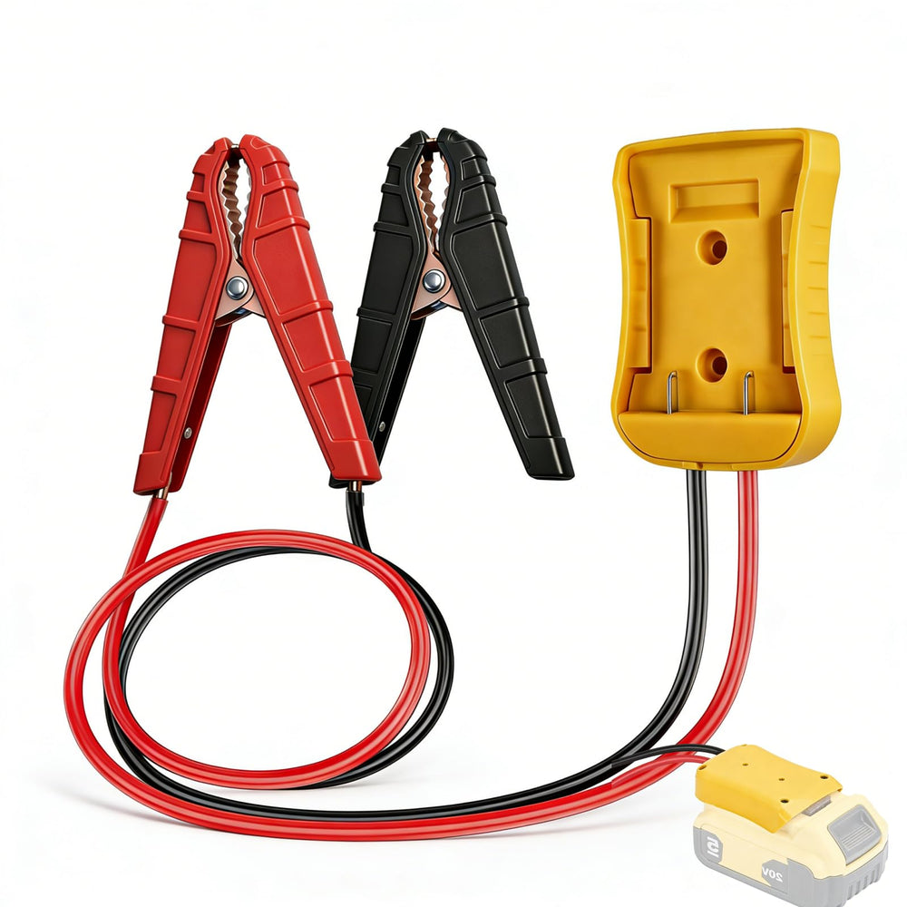 ACEANEA jumper cable clamp adapter enables safe jump-start connections