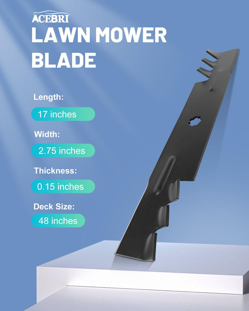 ACEBRI blade for GX21784 delivers efficient mulching and consistent cut