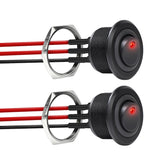 Acegoo 12V aluminum round rocker switch with red LED indicator for clear on/off status.