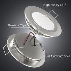 Acegoo boat roof light in silver offers dimmable overhead illumination