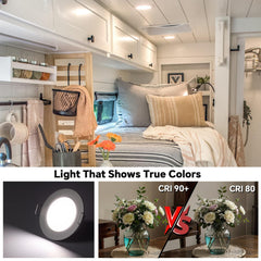 Acegoo flush-mount ceiling light with stainless steel clips provides a clean, secure installation.