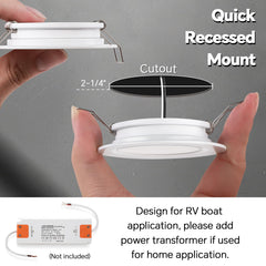 acegoo RV 2.75 camper van interior lighting for compact spaces