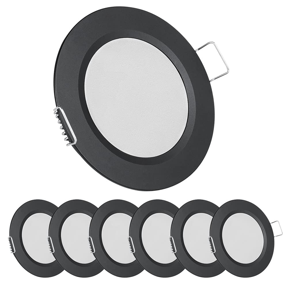 acegoo RV 2.75-inch recessed light in black and warm white glow for compact interiors.