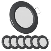 acegoo RV 2.75-inch recessed light in black and warm white glow for compact interiors.