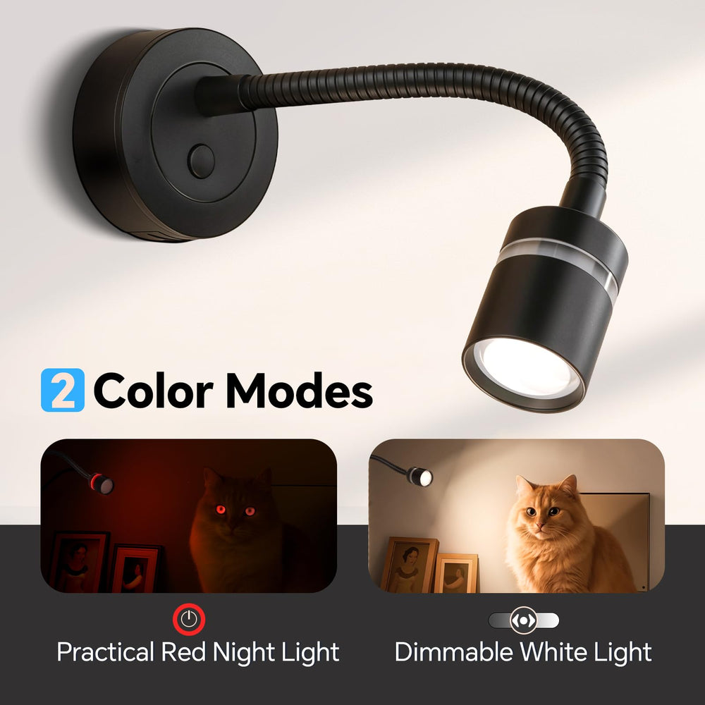 Acegoo RV dimmable reading lamp offers precise lighting with flexible neck.
