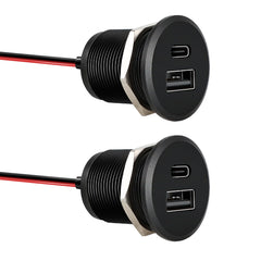 Acegoo RV USB outlet with Type A and Type C ports for fast charging on the go.