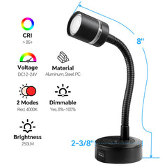 Acegoo surface-mount light installs neatly on walls or ceilings.