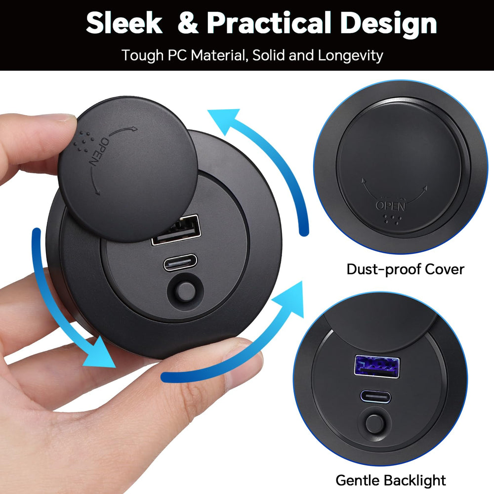 Acegoo USB-A port offers 20W for tablets and cameras.