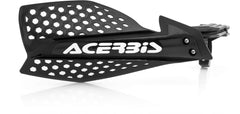Acerbis X-Ultimate Handguards in black and white offer enhanced protection and rider control.
