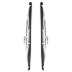 AceSupever 15-inch classic silver wiper blade with a sleek, retro look for classic cars.