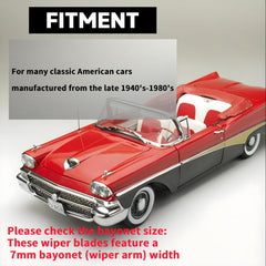 AceSupever 7mm bayonet wiper arm compatibility for vintage vehicles.