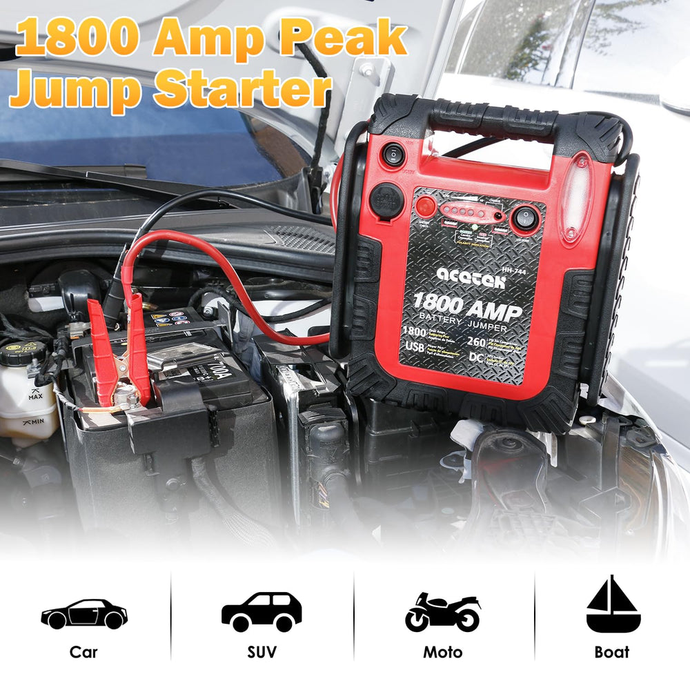 Acetek 260psi tire inflator gauge for fast, accurate inflation.