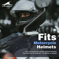 Achiou balaclava under-helmet fit ensures comfortable visibility and protection.