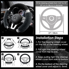 Achiou decorative cover enhances car aesthetics and comfort.