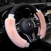 Achiou rhinestone fluffy cover close-up shows luxe texture and non-slip grip