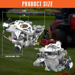 ACmango carburetor with fuel filter included for simplified setup.
