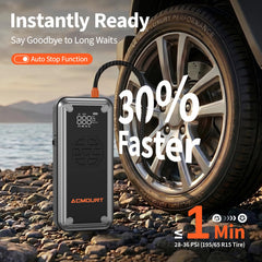 Acmount W160 USB ports powering devices during roadside stops.