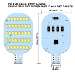 ACOHUIKE 12V RV dome light replacement bulbs provide even illumination.