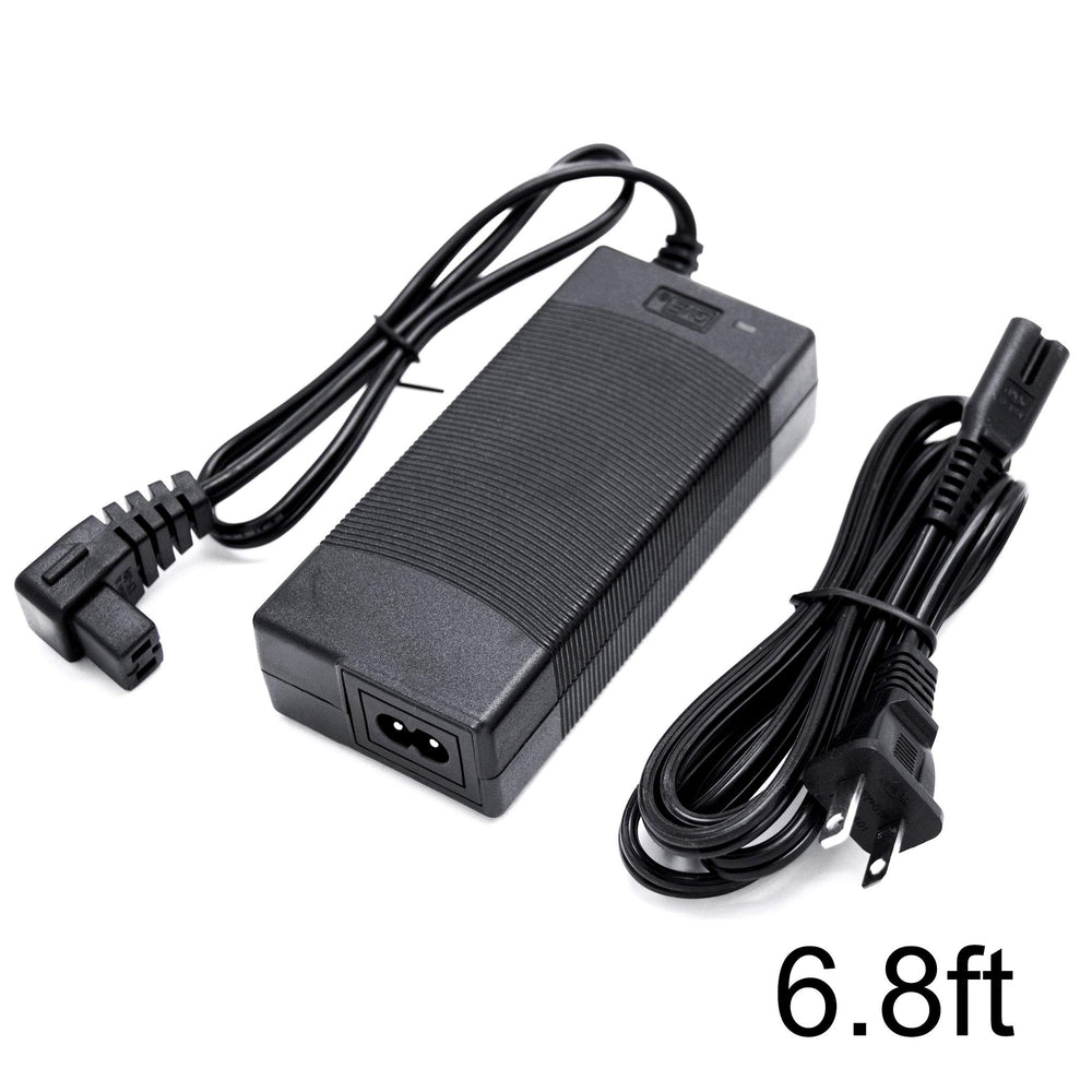ACOPower car fridge power cord connected for easy operation.